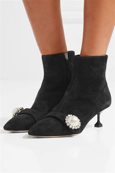 miu miu crystal heel boots